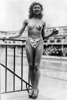 Most people have forgotten that the bikini was named after the site of the first postwar atomic test. Its designer, Louis Réard, thought the bottom-baring daring new swimsuit would have an impact comparable to the bomb.